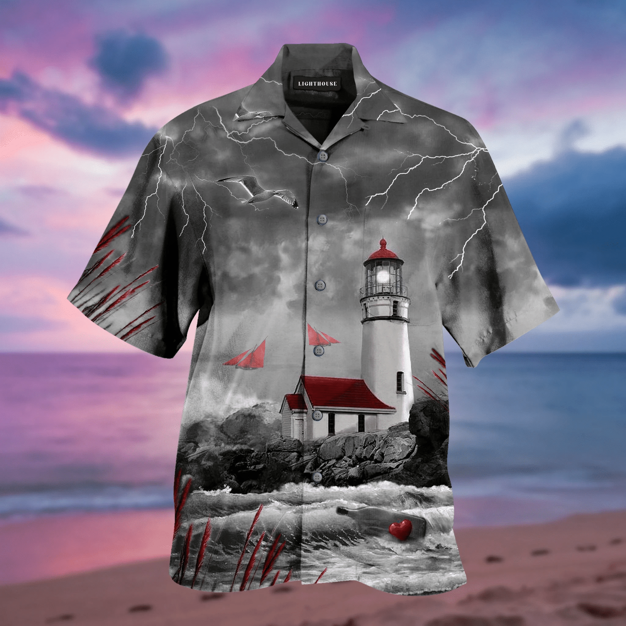 Cover Your Body With Amazing Finding Light Unisex Hawaii Aloha Shirts Ha37973