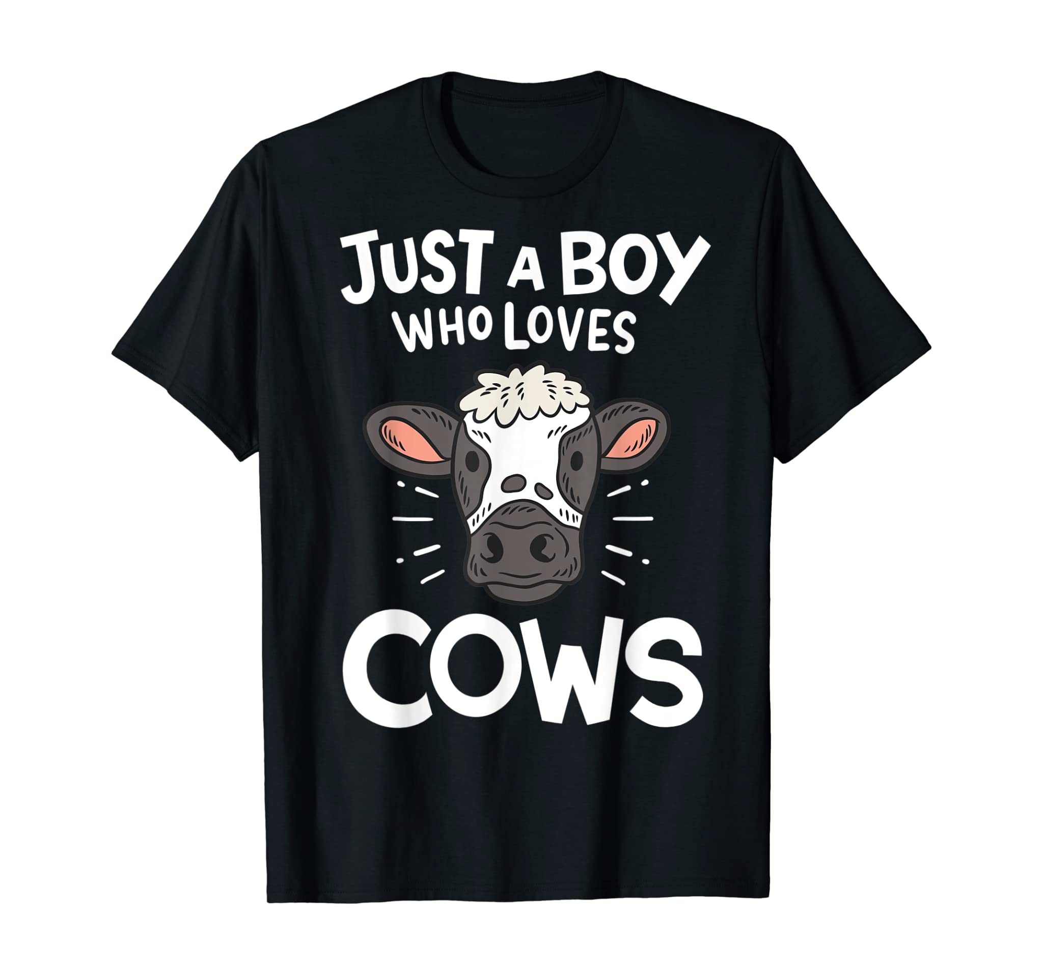 Cow Just A Boy Who Loves Cows Gift T-Shirt