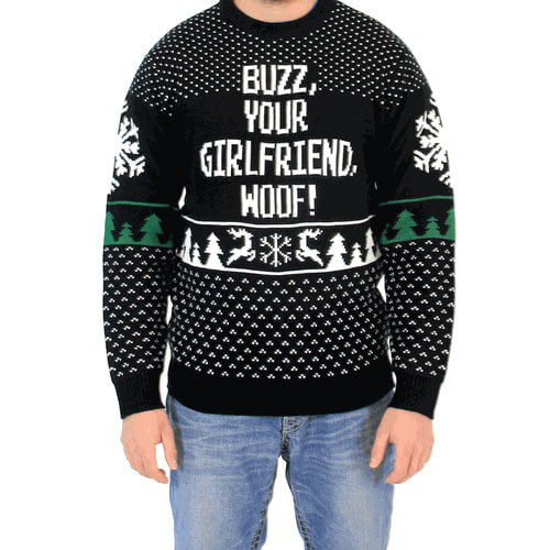 Buzz, Your Girlfriend, Woof! Ugly Christmas Sweater