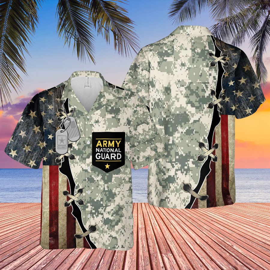 Us Army National Guard Memorial Day Gifts For Veterans Hawaiian Shirt Qdh Ha65968