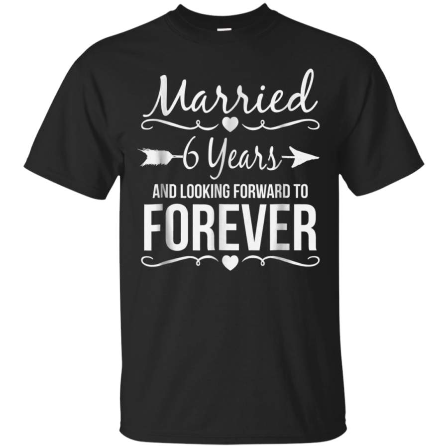 AGR 6th Year Anniversary Gifts Wedding Shirt Married for 6 Years