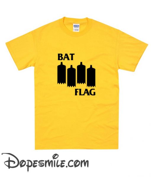 Bat Flag Black cool  T Shirt