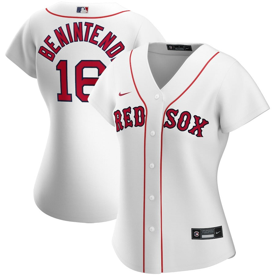 Women’S Boston Red Sox Andrew Benintendi Nike White Home Replica Player Jersey