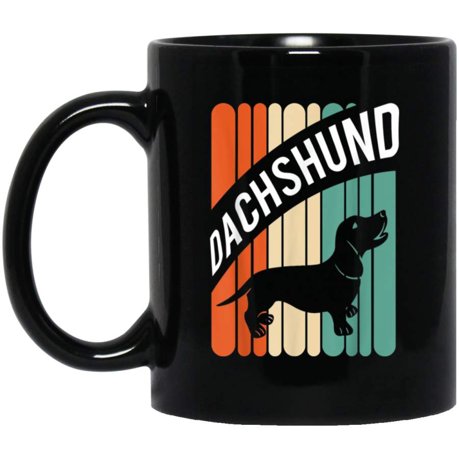 Dachshund Dog Vintage Retro Mug Dachshund Mom Dad Gifts Mug