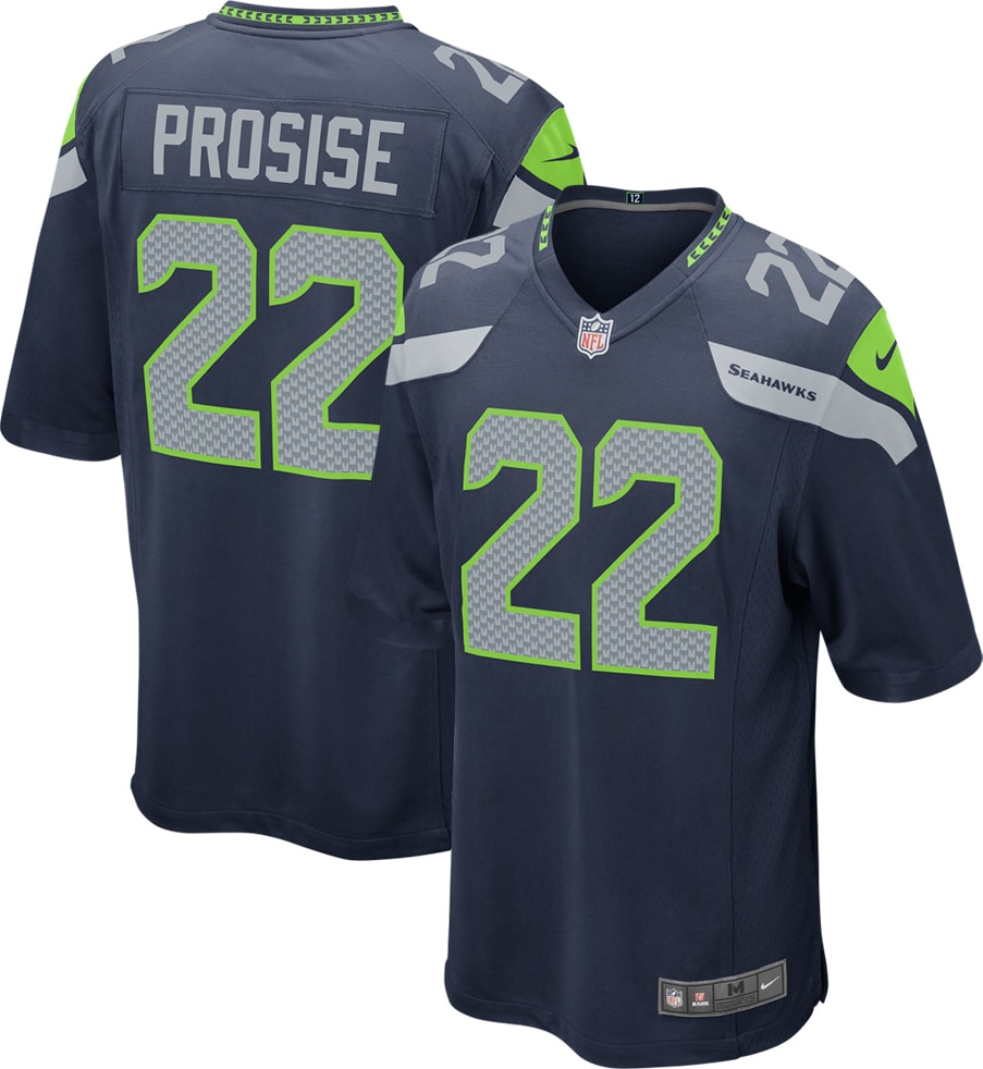 Youth Seattle Seahawks C.J. Prosise College Navy Game Jersey