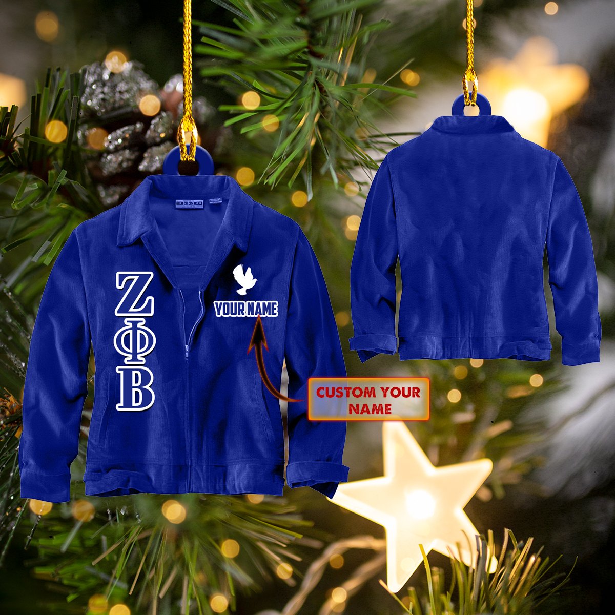 Urt96 – Shaped Ornament – Zeta Phi Beta Gift 185