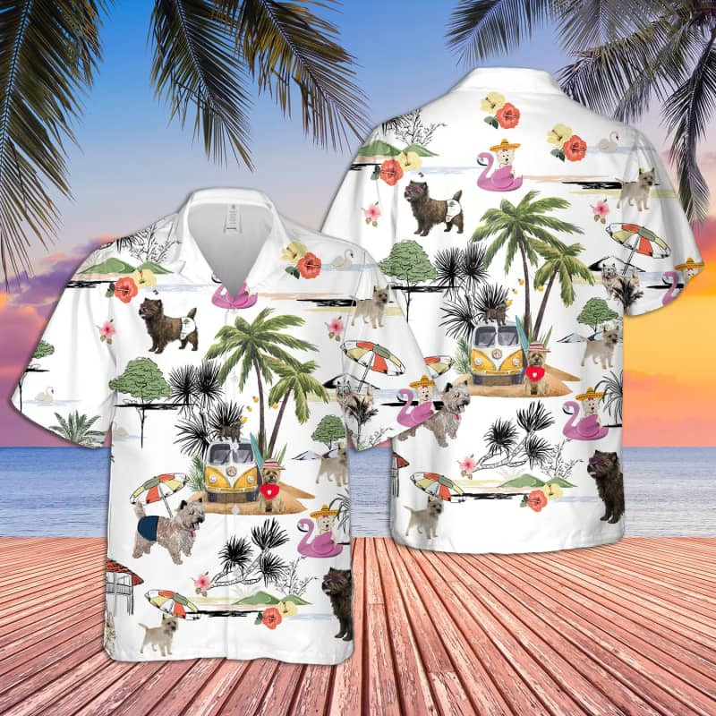 Felacia Unisex Cairn Terrier Beach Hawaii Shirt Ha77034