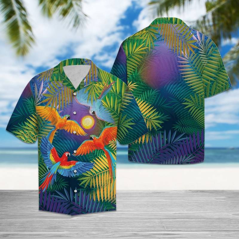 Parrot Colorful Forest Hawaii Shirt Ha74429