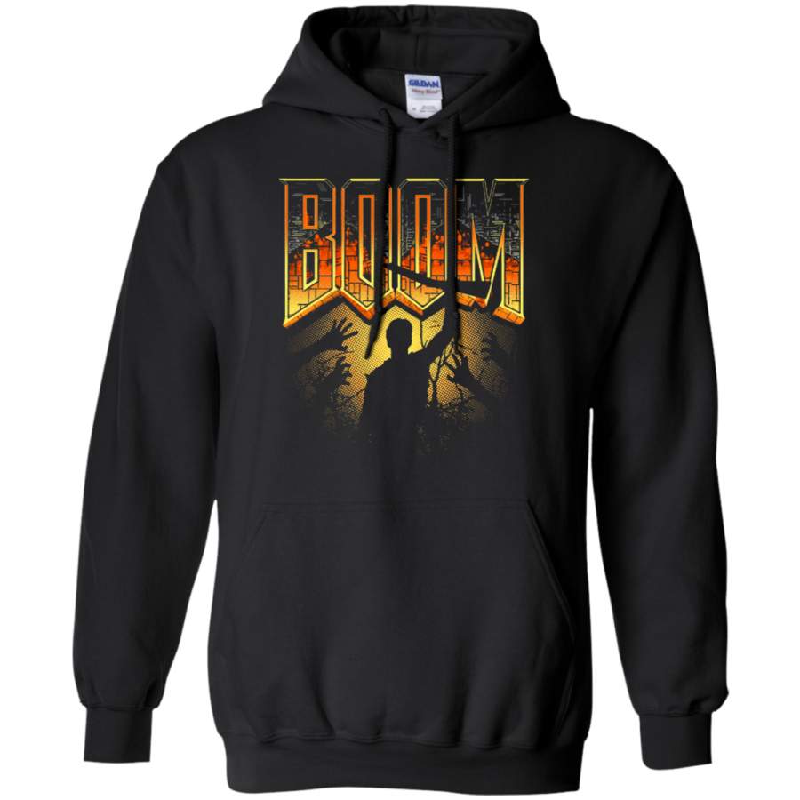 AGR Evil Dead Army Of Darkness Boom Stick Doom Mashup Hoodie