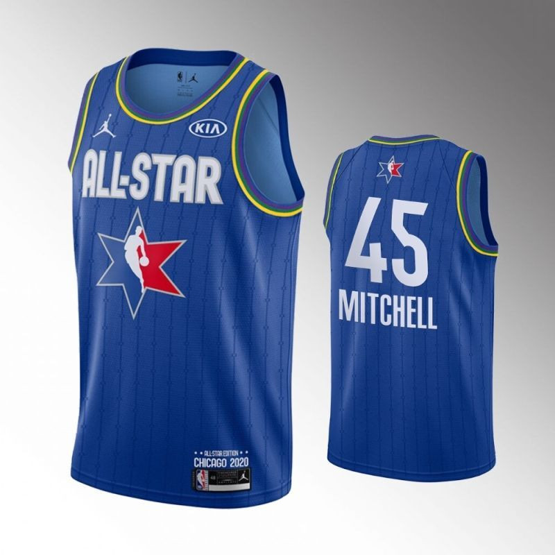 Utah Jazz Donovan Mitchell #45 NBA 2020 New Arrival Blue Jersey