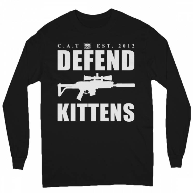 Defend Kittens – Long Sleeve Tee