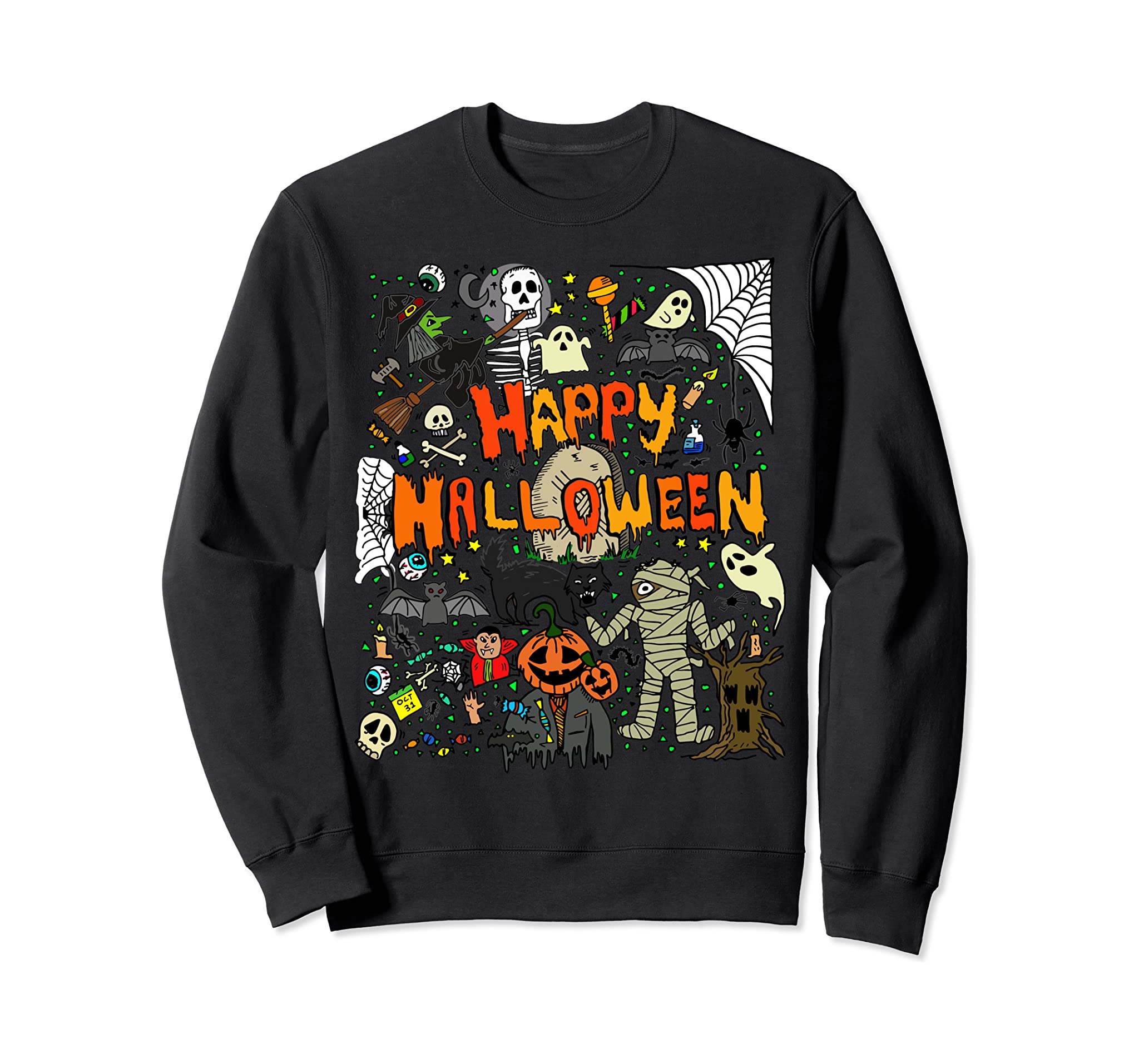 Happy Halloween Scary Retro Sweatshirt