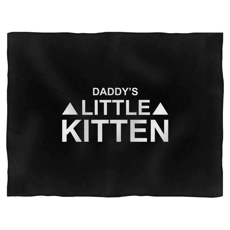 Daddy’s Little Kitten Blanket