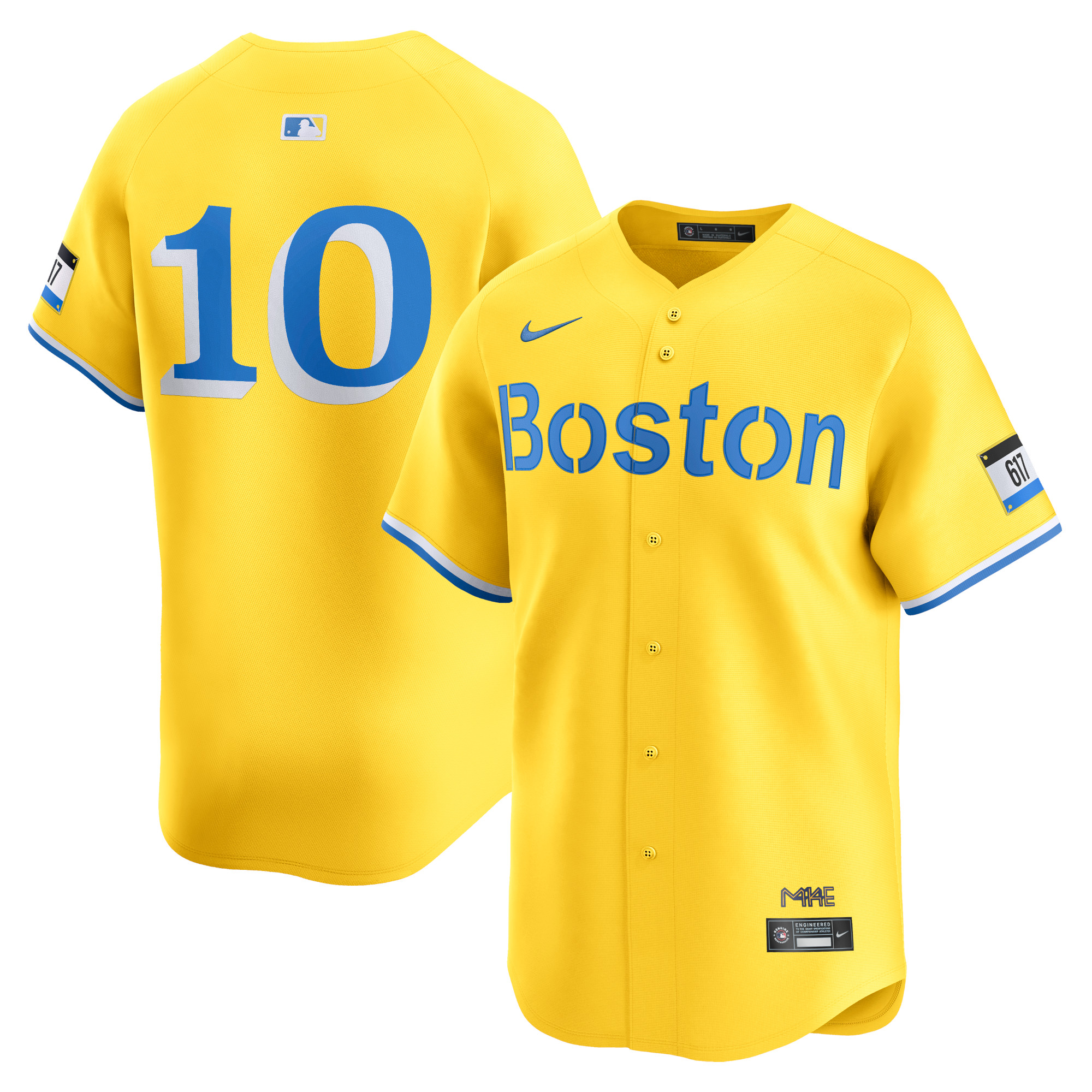 Trevor Story Boston Red Sox City Connect Limited Player Jersey – Gold