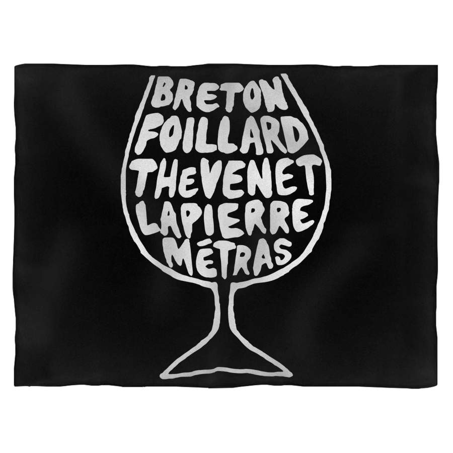 Beaujolais Gamay Wine Glass Blanket