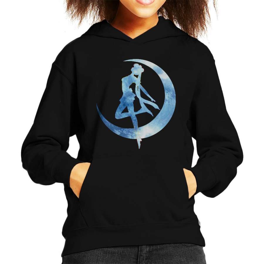 Sailor Moon Moon Outline Kid’s Hooded Sweatshirt