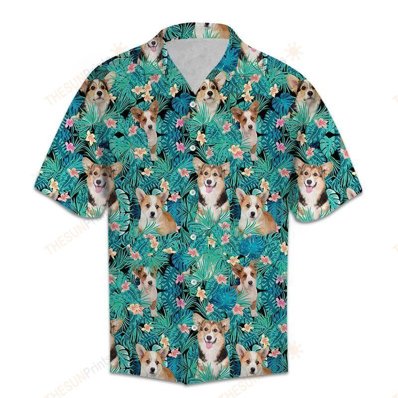 Pembroke Welsh Corgi Tropical Hawaiian Shirt Ha12309