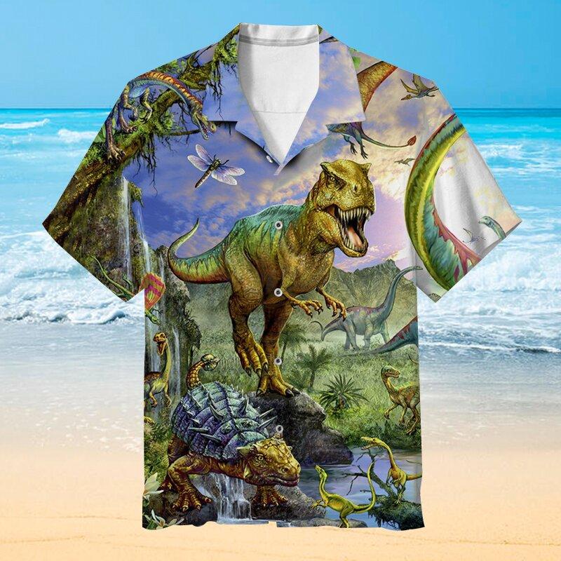 Jurassic Dinosaur Hawaii Shirt For Men And Women Ha36147