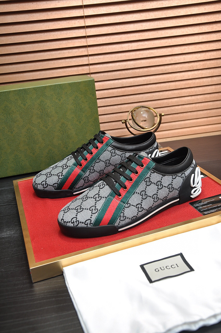 Gucci GG Monogram Low ‘Grey’ Shoes Sneakers, Men SNK877517697