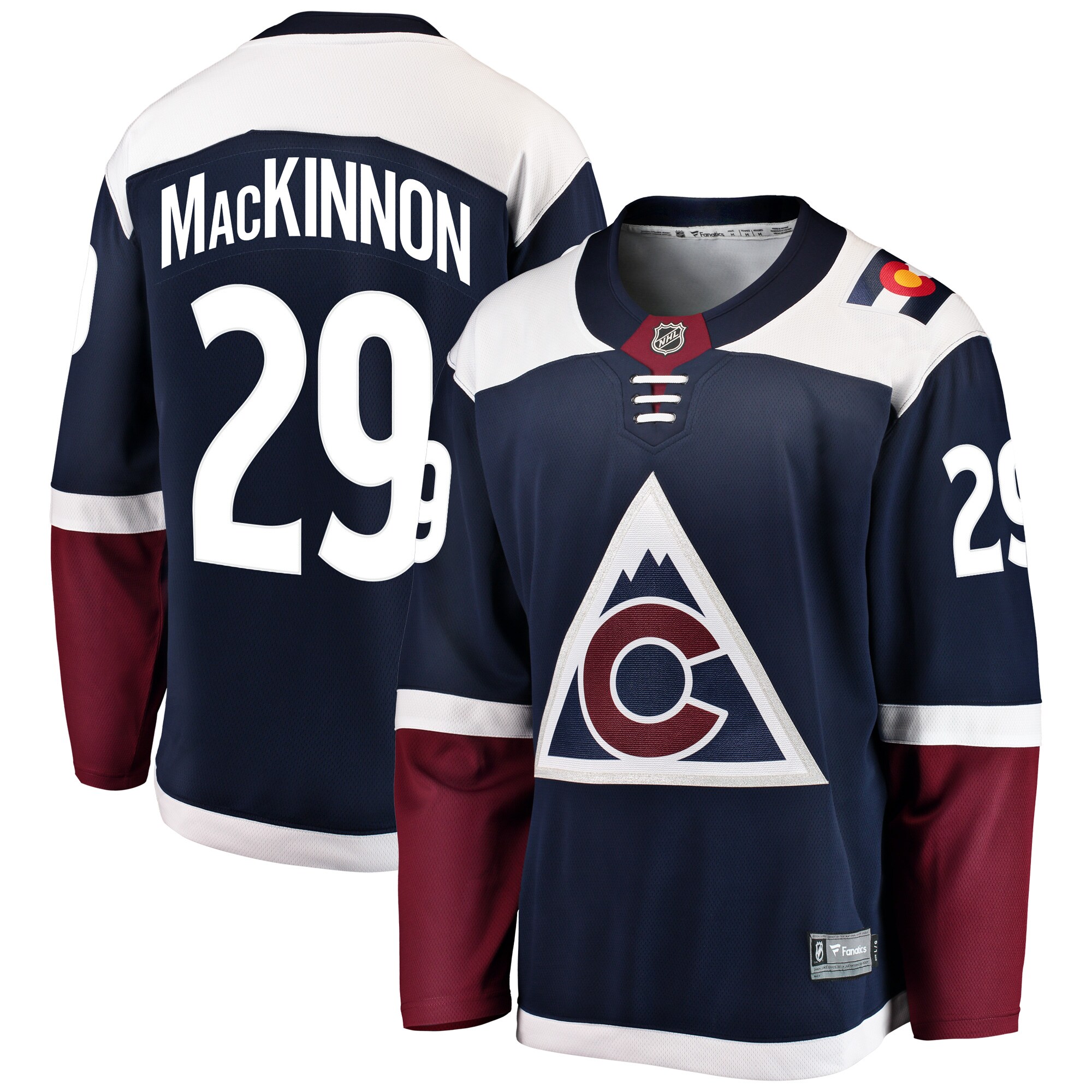 Nathan MacKinnon Colorado Avalanche Branded Alternate Breakaway Player Jersey – Navy