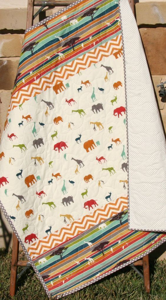 Safari Animal CSB3011439B Quilt Blanket