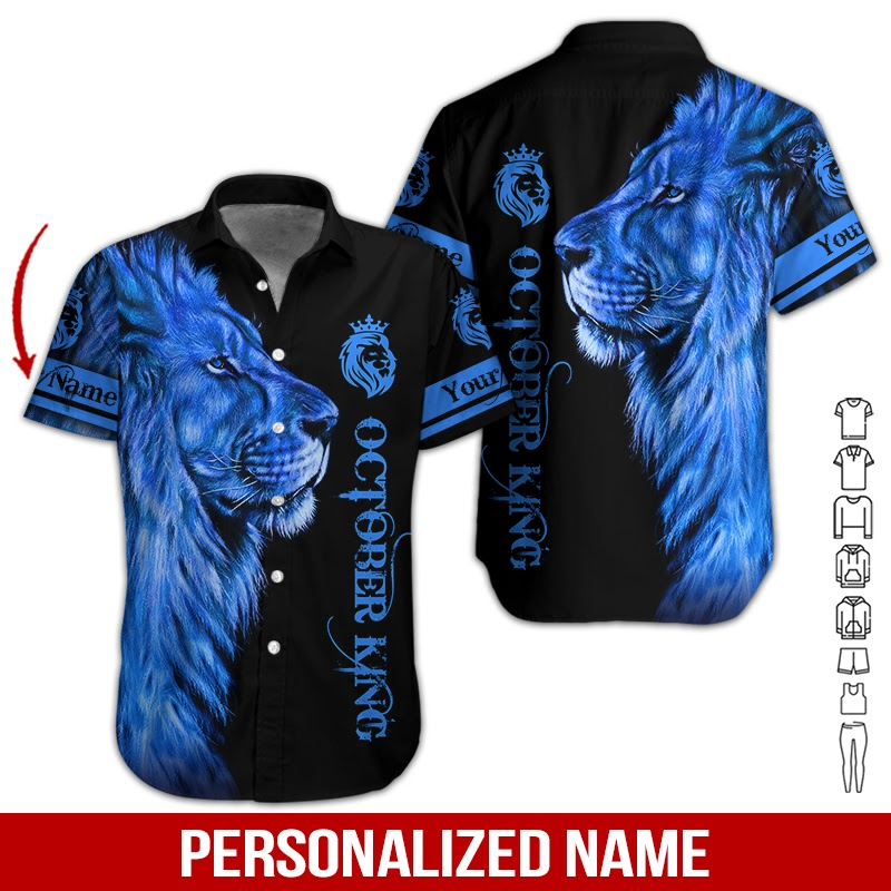 October Guy Custom Name Aloha Hawaii Shirts For Men Women Ha96561