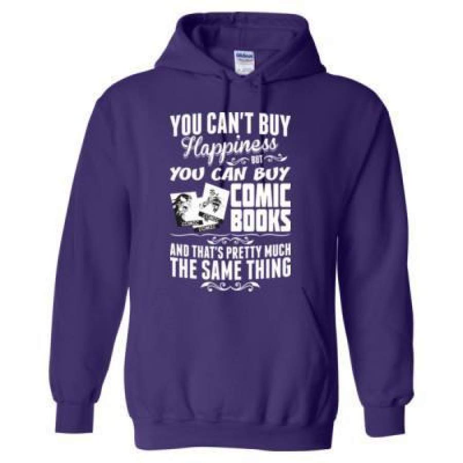 AGR You Cant Buy Happiness But You Can Buy Comic Books And Thats Pretty Much Same Thing – Heavy Blend™ Hooded Sweatshirt