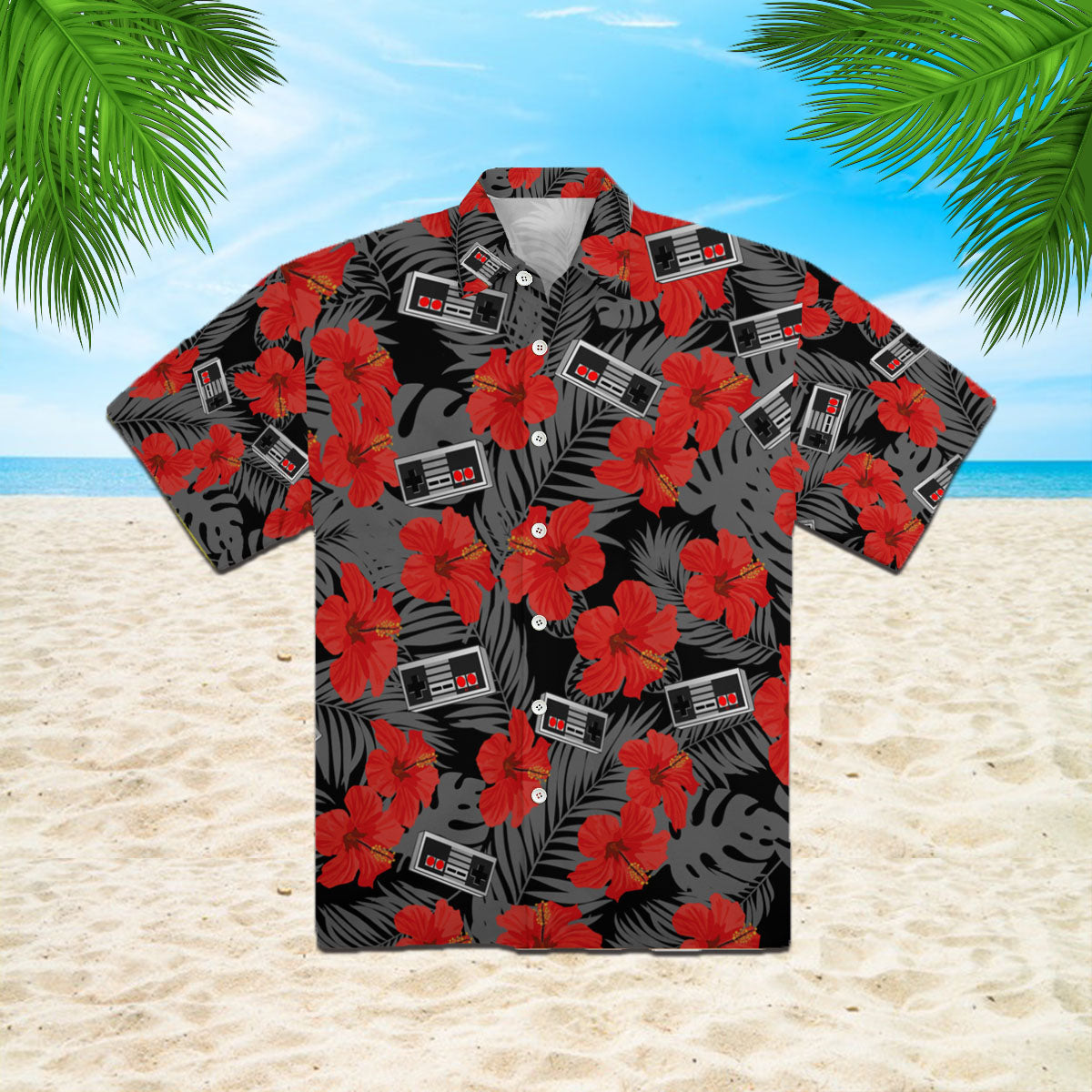 Oragontee Gamepad Retro Hawaii Shirt For Men Women Adult Ha61073