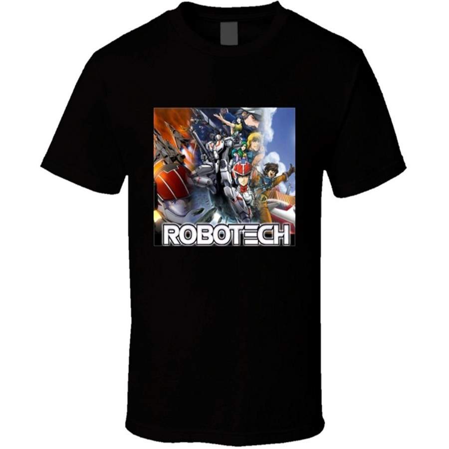 Robotech Anime Tv Show Poster Cool Fan Men’s T Shirt