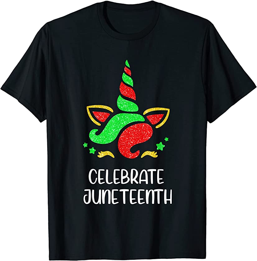 Women Unicorn Juneteenth Black Pride Ancestors Celebrate T-Shirt