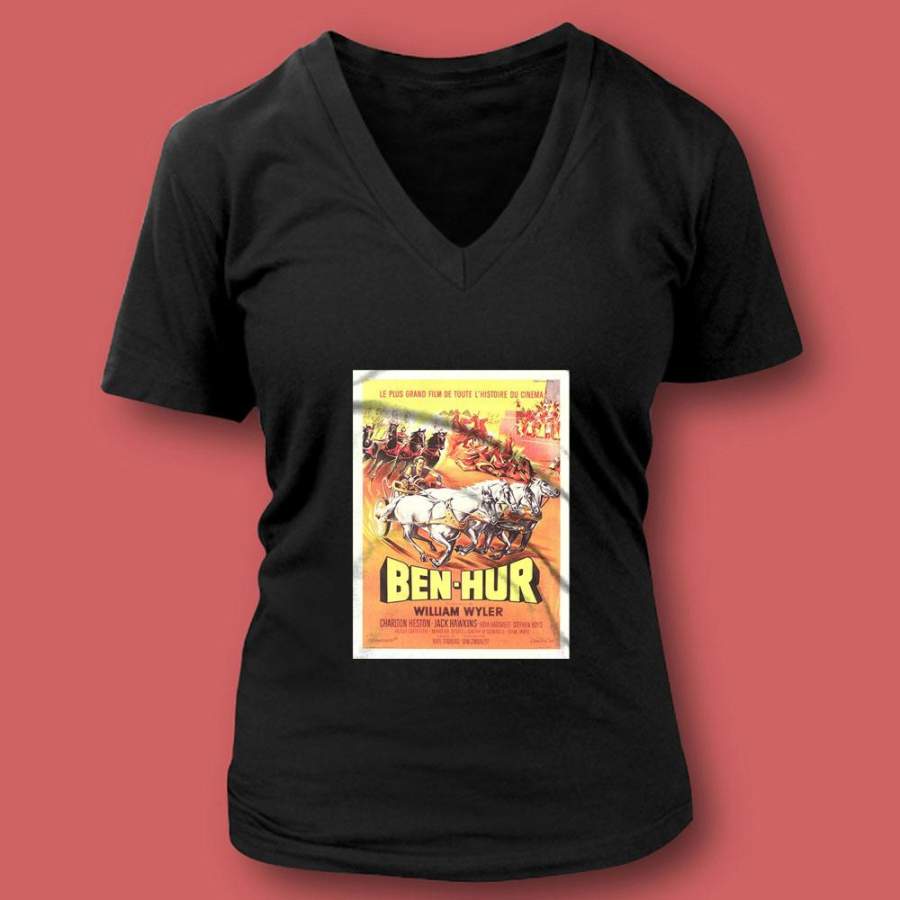 Ben Hur Movie Poster Vintage Women’S V Neck