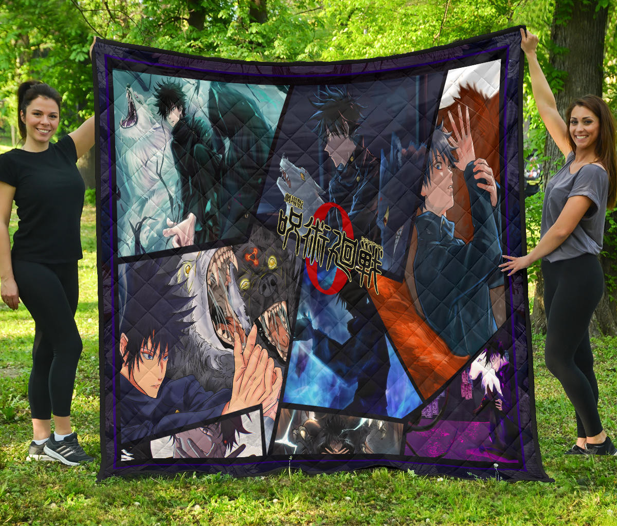 Fushiguro Megumi Jujutsu Kaisen Premium Quilt Blanket Anime Home Decor Custom For Fans Na052304