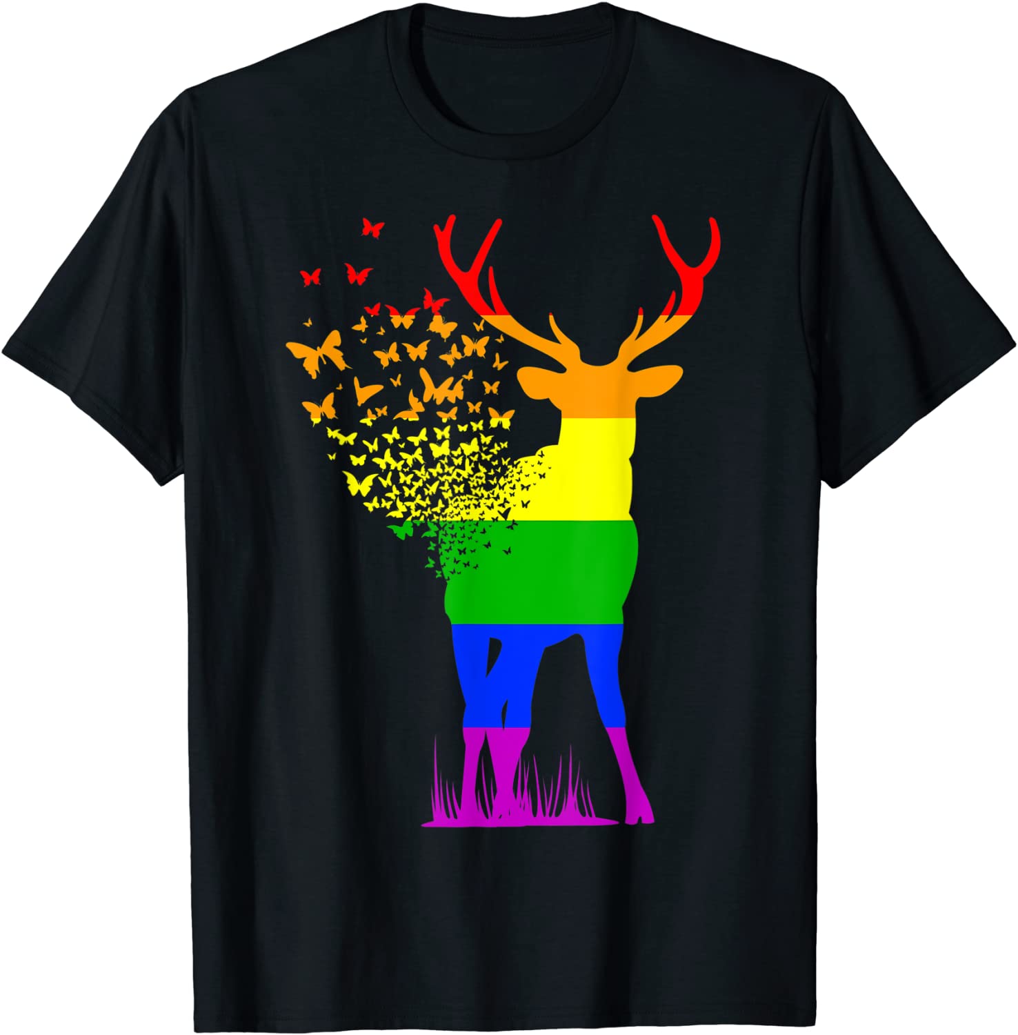 Shirt Gift For Hunter Gay, Hunting Gay Pride Shirt, Lgbt Rainbow Hunting Gay Pride T-Shirt