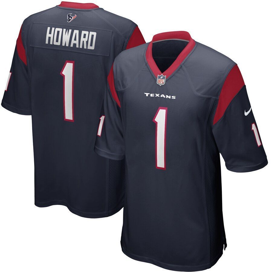 Tytus Howard Houston Texans 2019 NFL Draft First Round Pick Game Jersey Navy 2019