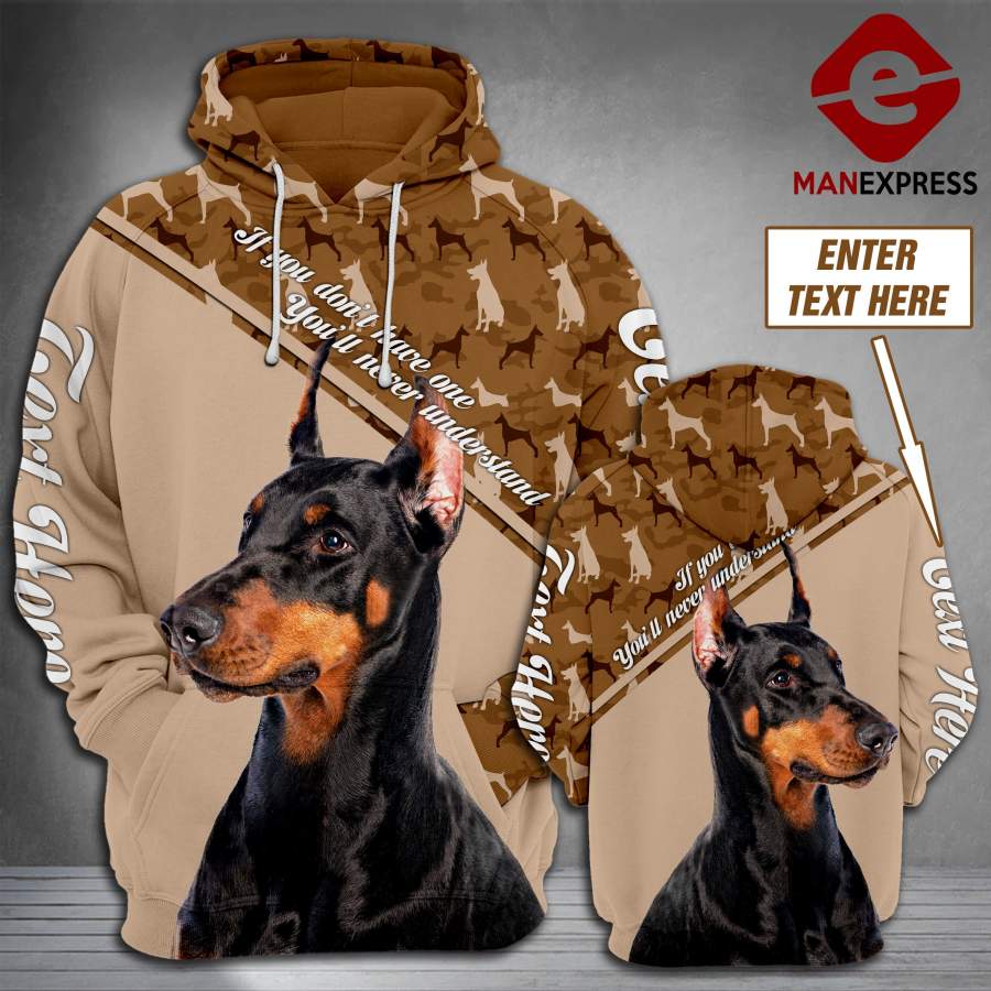 TT Doberman Camo 3d printed Customize HOODIE