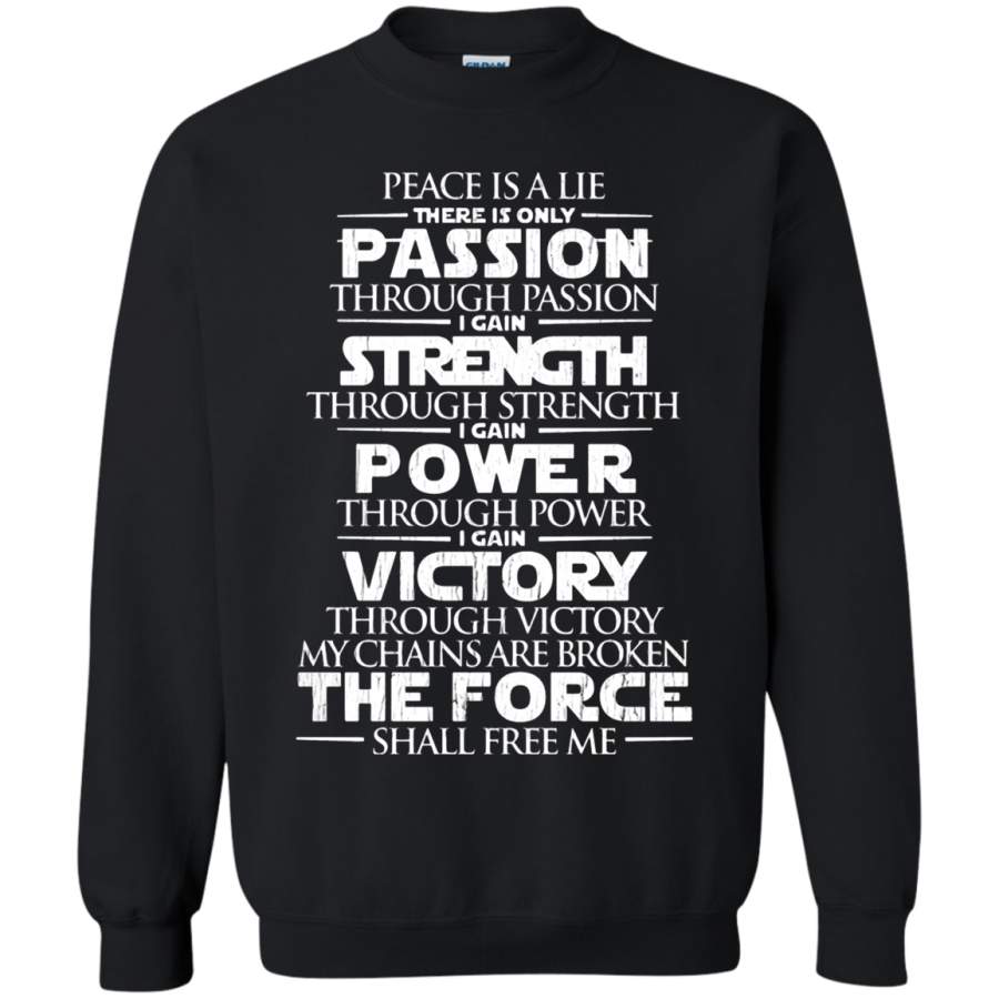 AGR Peace Is A Lie There Is Only Passion Code Of The Sith Sweatshirt