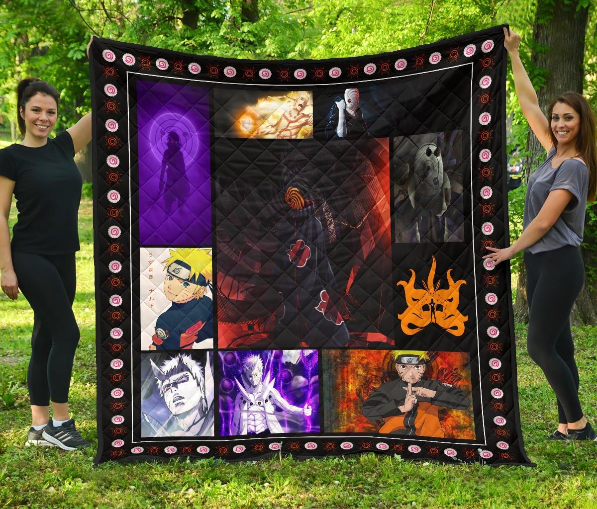 Obito Uchiha Vs Naruto  Premium Quilt Blanket Anime Car Accessories Custom For Fans Na030307