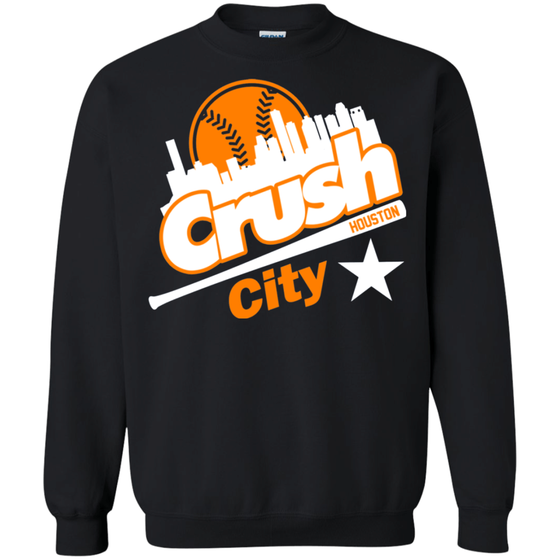 Crush City – Houston Astros G180 Gildan Crewneck Pullover Sweatshirt