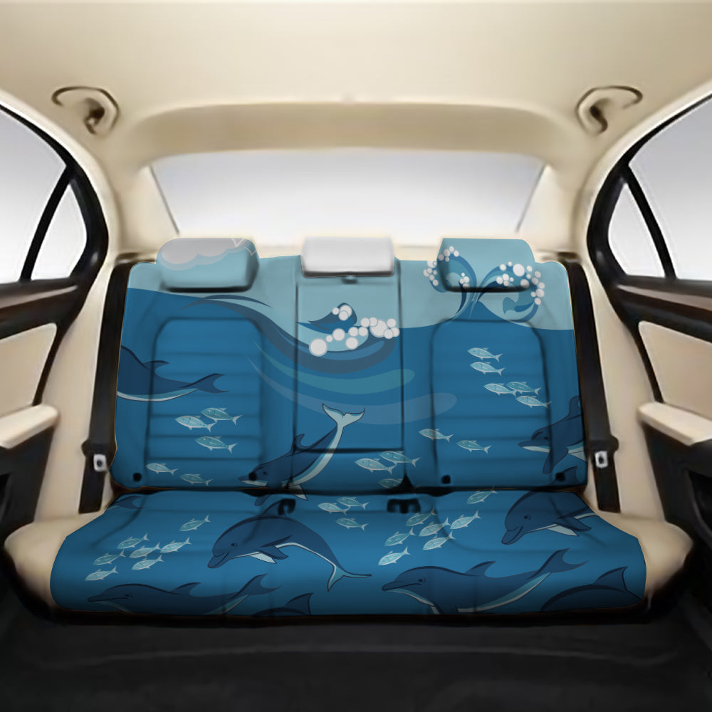 Dolphin And Sea Back Seat Cover AH J1