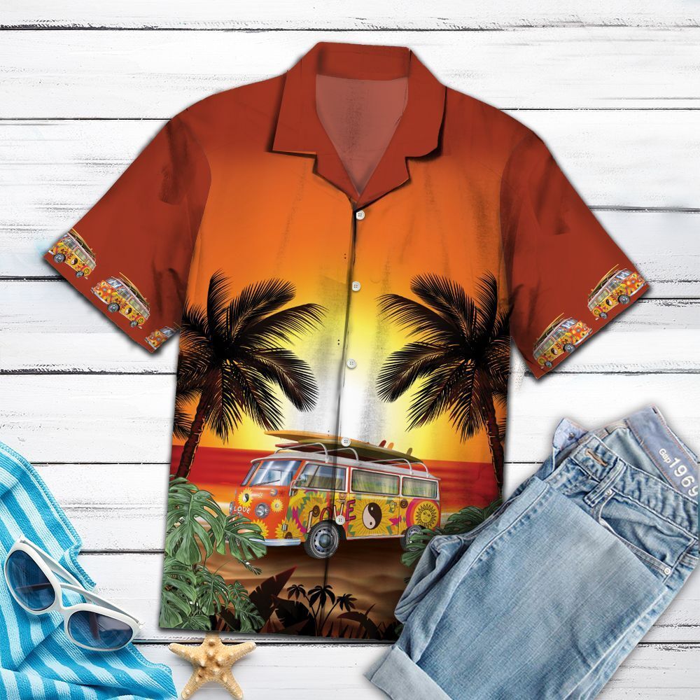 Amazing Legend Hippie Bus Ht27702 – Hawaiian Shirt