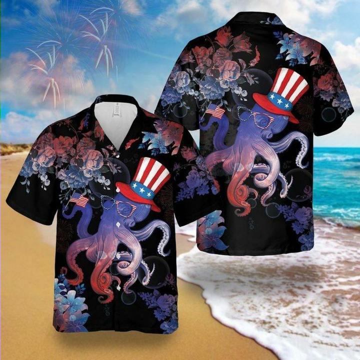 Octopus Of July Hawaii Shirt For Men Women Ha48225