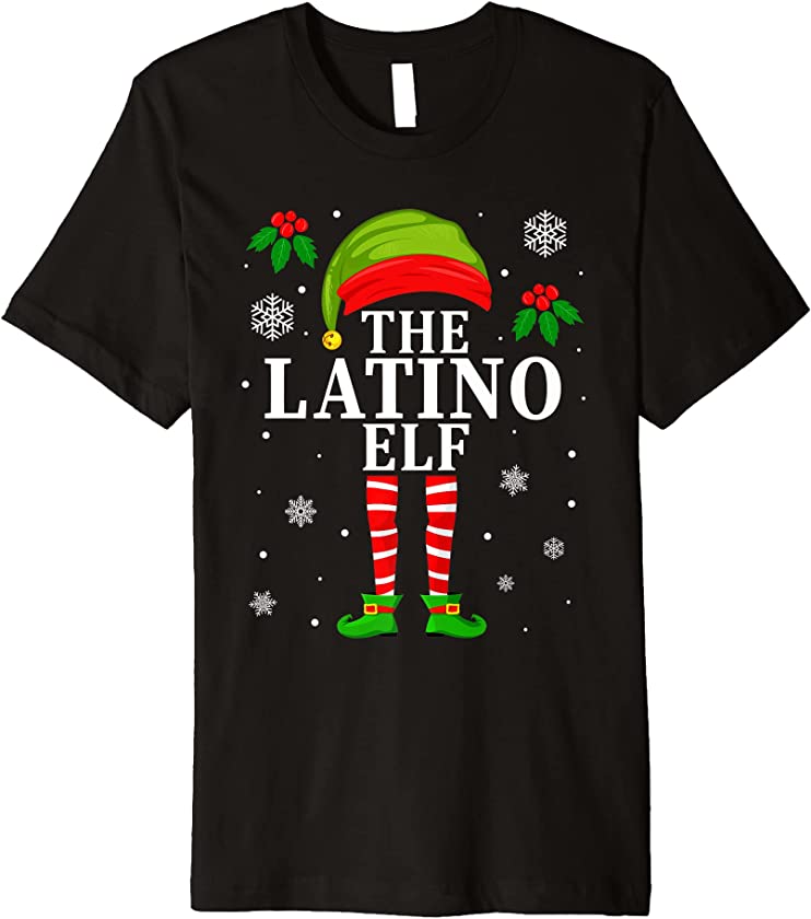 The Latino Elf Family Matching Christmas Pajama Premium T-Shirt