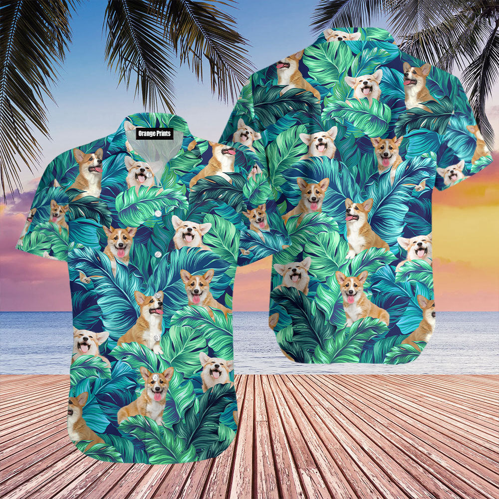 Corgi Cute Dog Hawaii Shirt For Men Women Ha52471