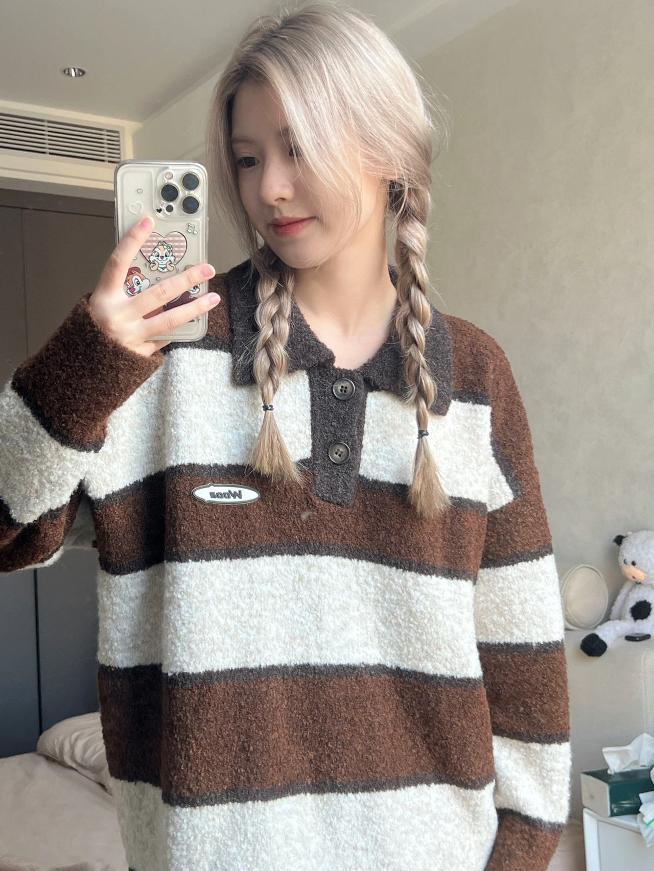 Tawaaiw Winter Warm Sweater Women Loose Long Sleeve Striped Pullovers Knitted American Retro Jumpers Female Streetwear Tops 2022 alx