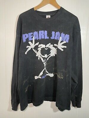 Vintage Pearl Jam Alive Shirt   Longsleeve T Shirt S Rock Thrashed 4972