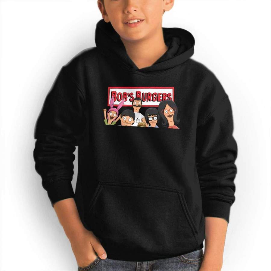 Teen Hoodies Bobs Burgers Hooded Sweatshirt Cool Aesthetic Pullover Hoodie for Boys Girls Teens