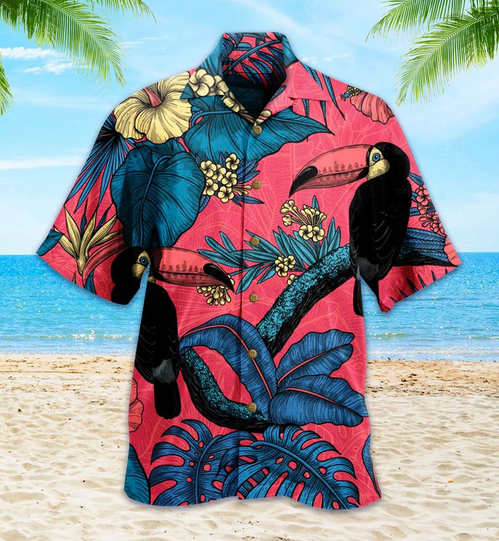 Parrot Hawaii Summer Red Hawaii Shirt Ha79716