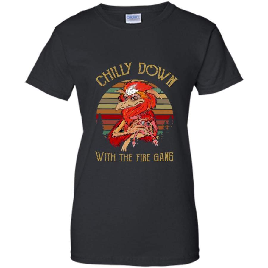 Chilly Down With The Fire Gang Classic VIntage Retro Design – Gildan Women Shirt