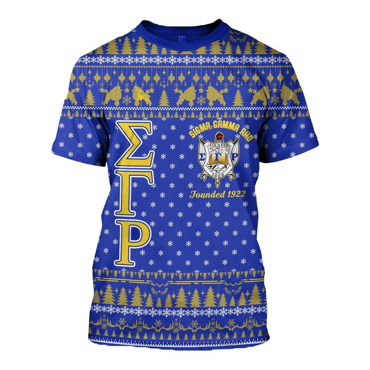 Christmas Poodle Sigma Gamma Rho T-Shirt