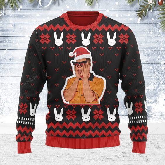 Bad Bunny Christmas Sweater